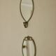 Pair of vintage mirror sconces in tin
