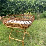 Rattan cradle