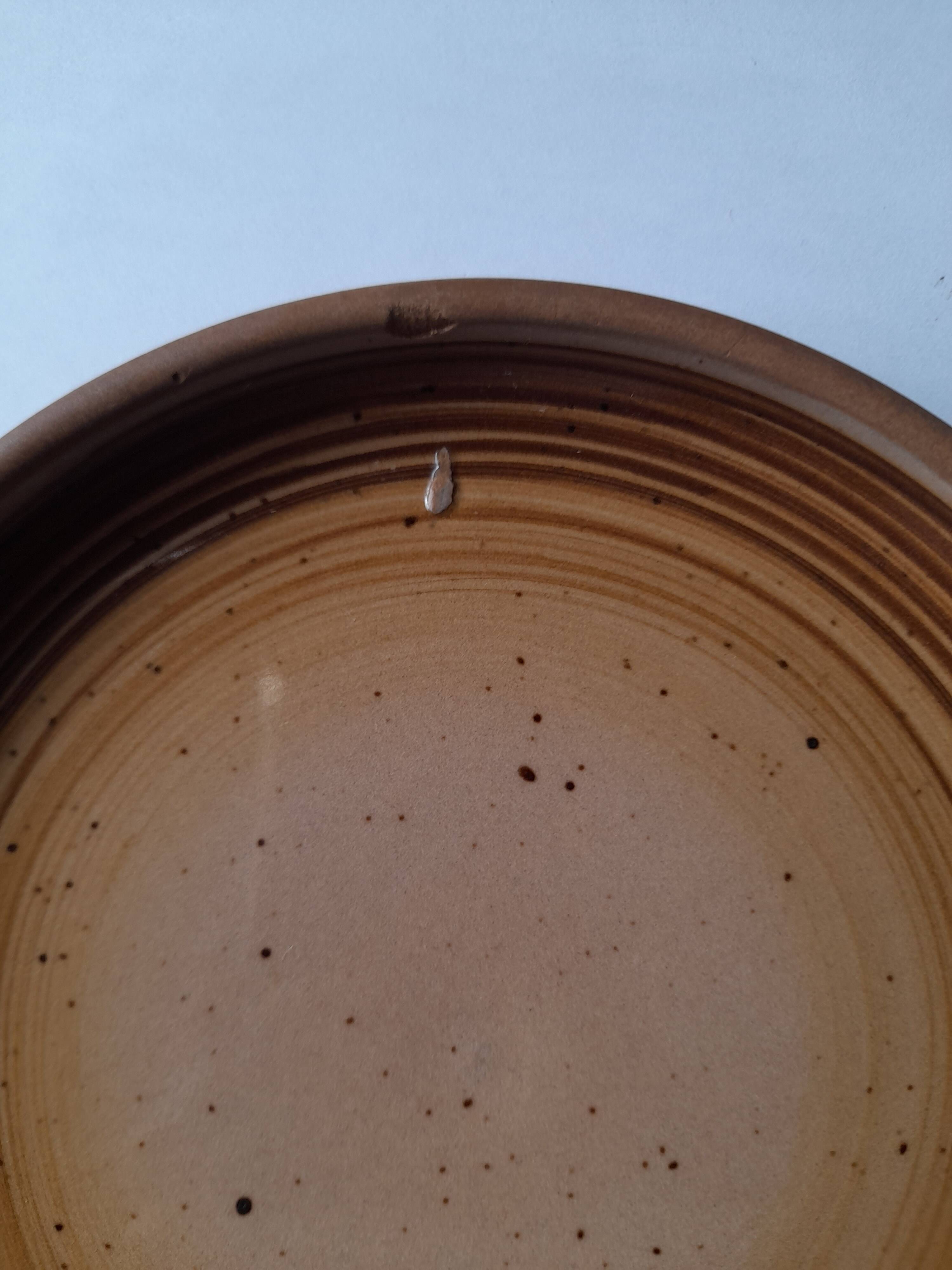 Set of 7 vintage dessert plates - Gien stoneware