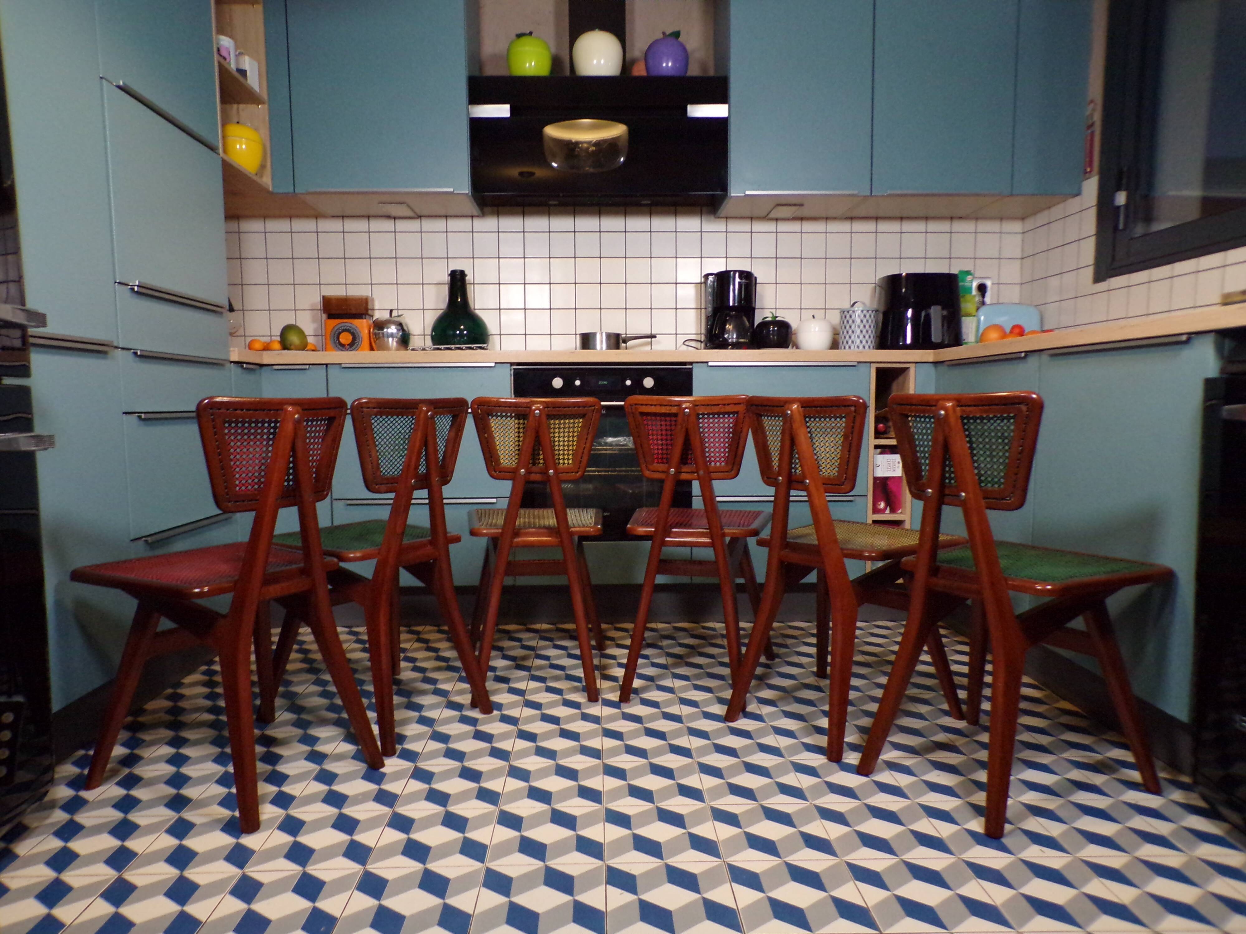 Suite 6 chairs by Pierre Cruège for Roset 1960