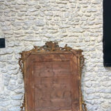 Antique mirror with closed frames, 123/100cm, gilded with gold leaf, mercury.