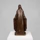 Large Holy Maria Statue in Bronze Painted Plaster, Belgium, 1930s