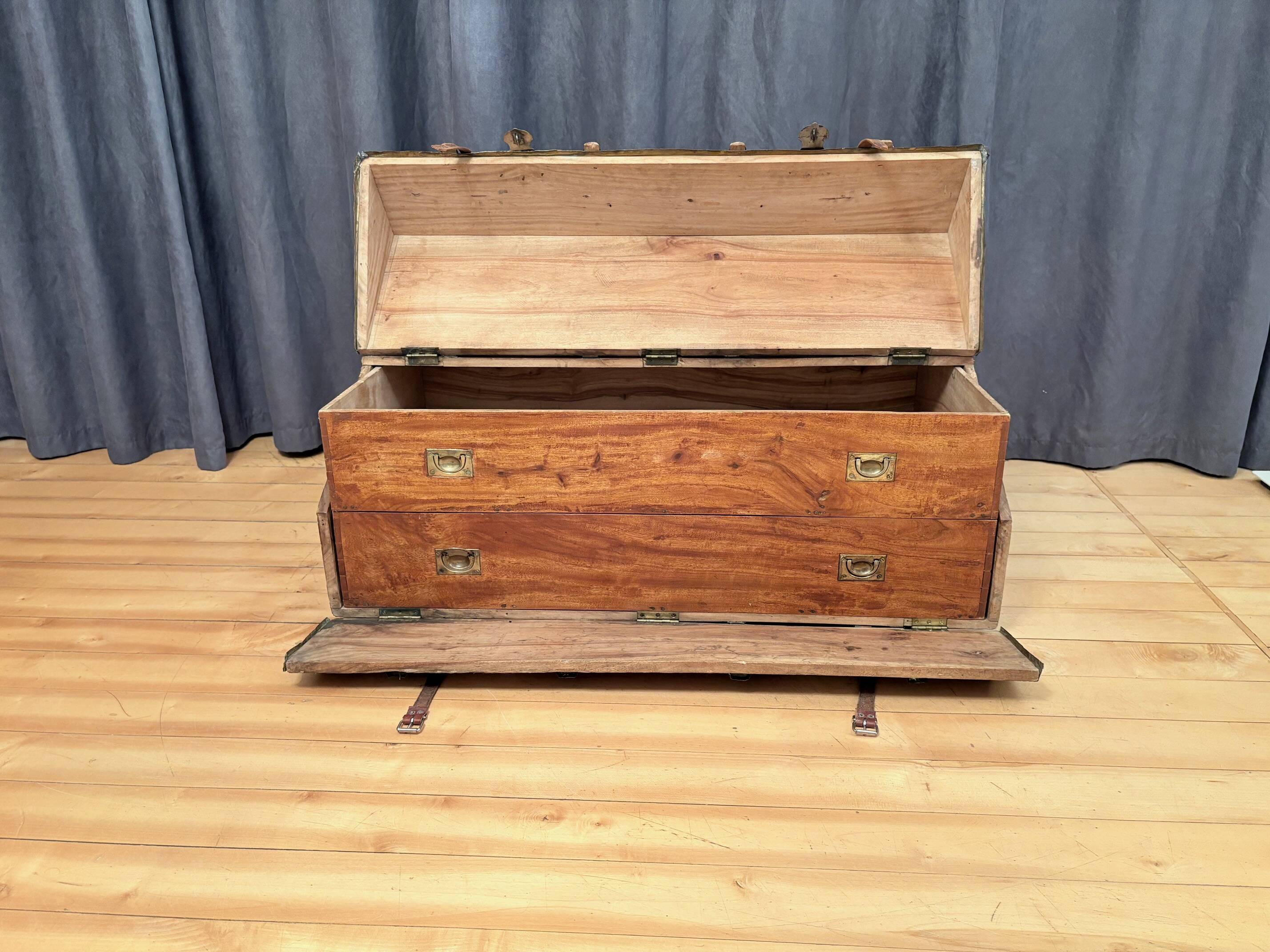 French officer's cabin trunk, mid-19th century