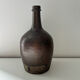 Brown two-tone stoneware bottle