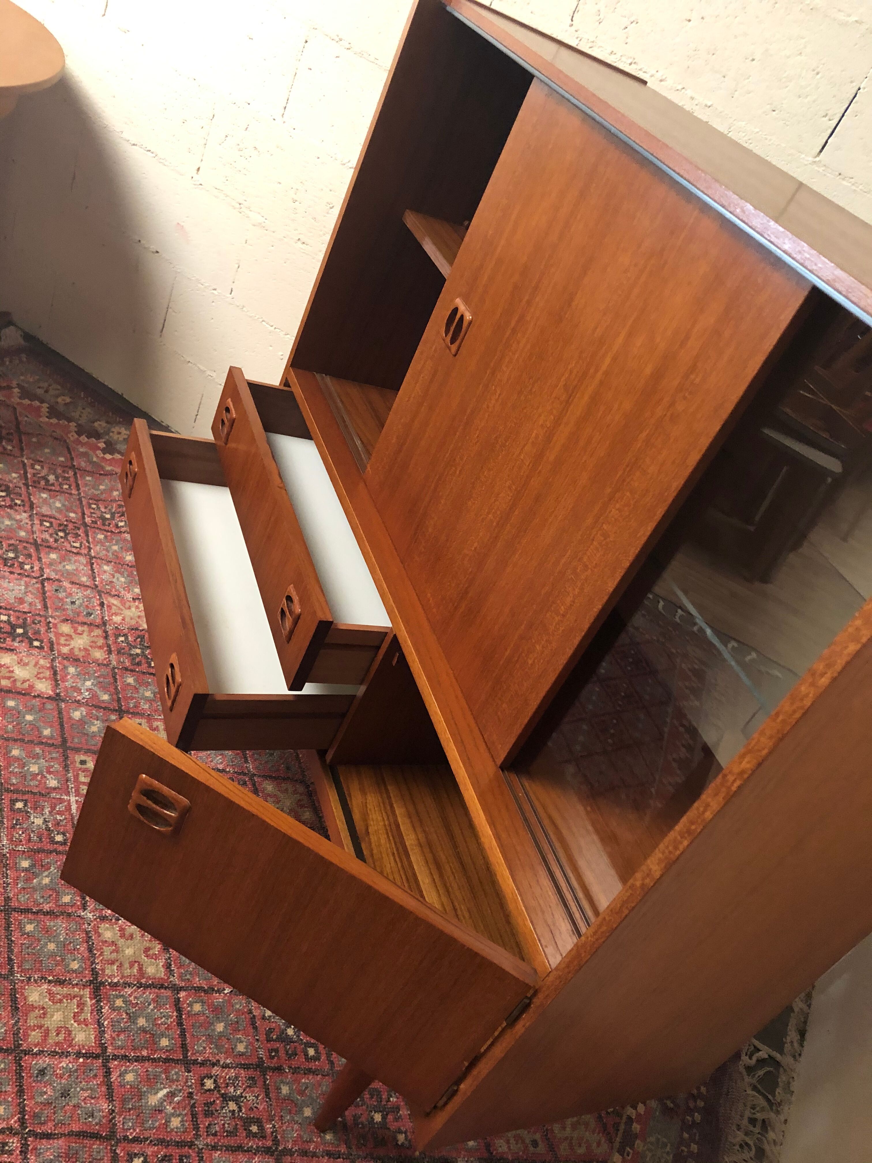 Vintage 60-year storage furniture silver