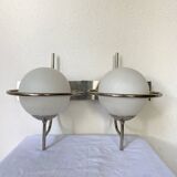 Paire d'appliques globe murale space age vintage 1970
