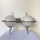 Paire d'appliques globe murale space age vintage 1970