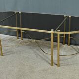 Tripartite Glass Coffee Table, Maison Baguès style – 1950