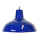 Industrial Blue Enamel Factory Pendant Lamp, 1960s