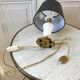 Table lamp in alabaster and brass 50s