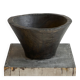 Grande coupe antique style Wabi Sabi en bois 19e siècle
