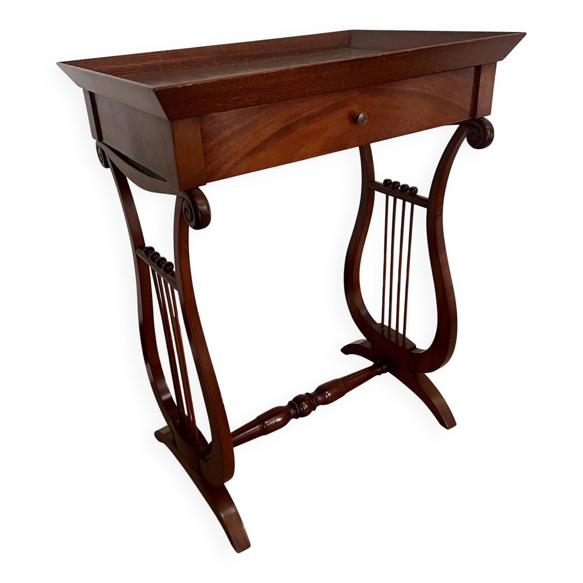 Ancienne Table d'appoint Table de nuit Petit meuble avec tiroir
