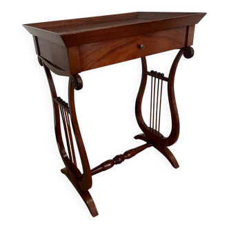 Old side table Nightstand Small piece of furniture with a drawer