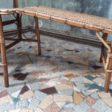 Lounge chair vintage rattan