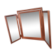 Miroir triptyque