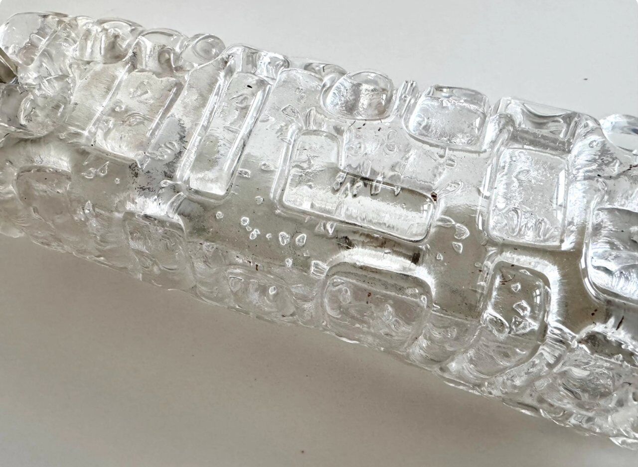 Mid-century modern brass and glass bubble table lamps by Richard Essig for Saku Leuchten, 1960s, set of 2