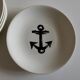 Set of 8 plates by Gien for Atelier Primavera 1960 Anchor