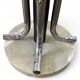 Vintage space age style floor standing coat rack with chrome/brown finish