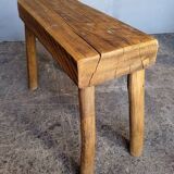 Bench / stool 50 cm old solid wood with patina