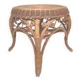 Peacock rattan stool