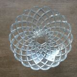 Cut on crystal piedouche signed Baccarat