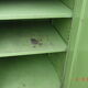 Green industrial metal cabinet