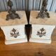 2 x French church consoles