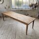 Farmhouse table with spindle legs in oak and pine, 2.5m