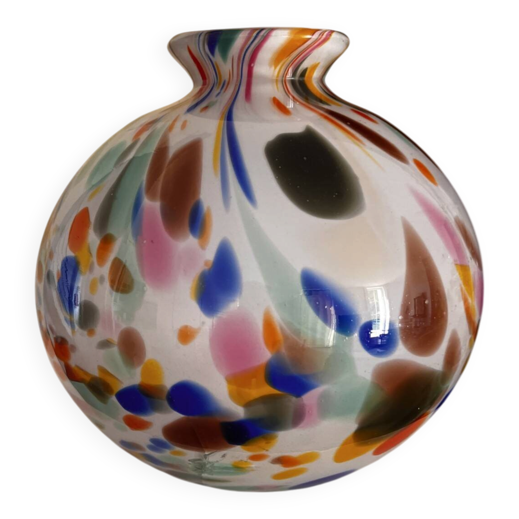 Blown glass vase