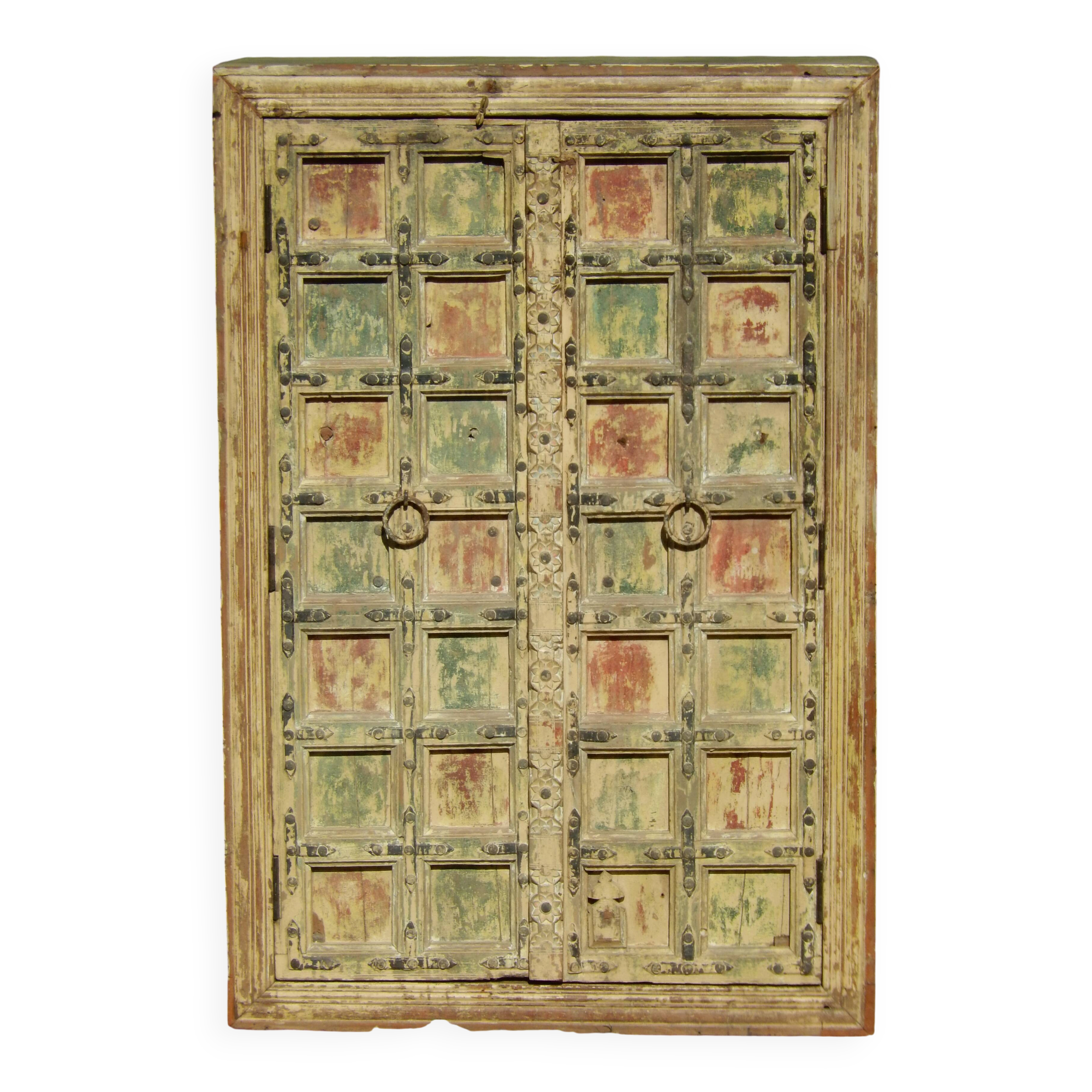 Exceptionnelle armoire de style indien - Superbe patine