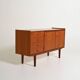 Scandinavian teak sideboard with pull-out shelf, 1960s
