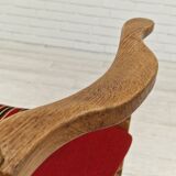1960s, Danish design, armchair, oak wood, furniture wool.