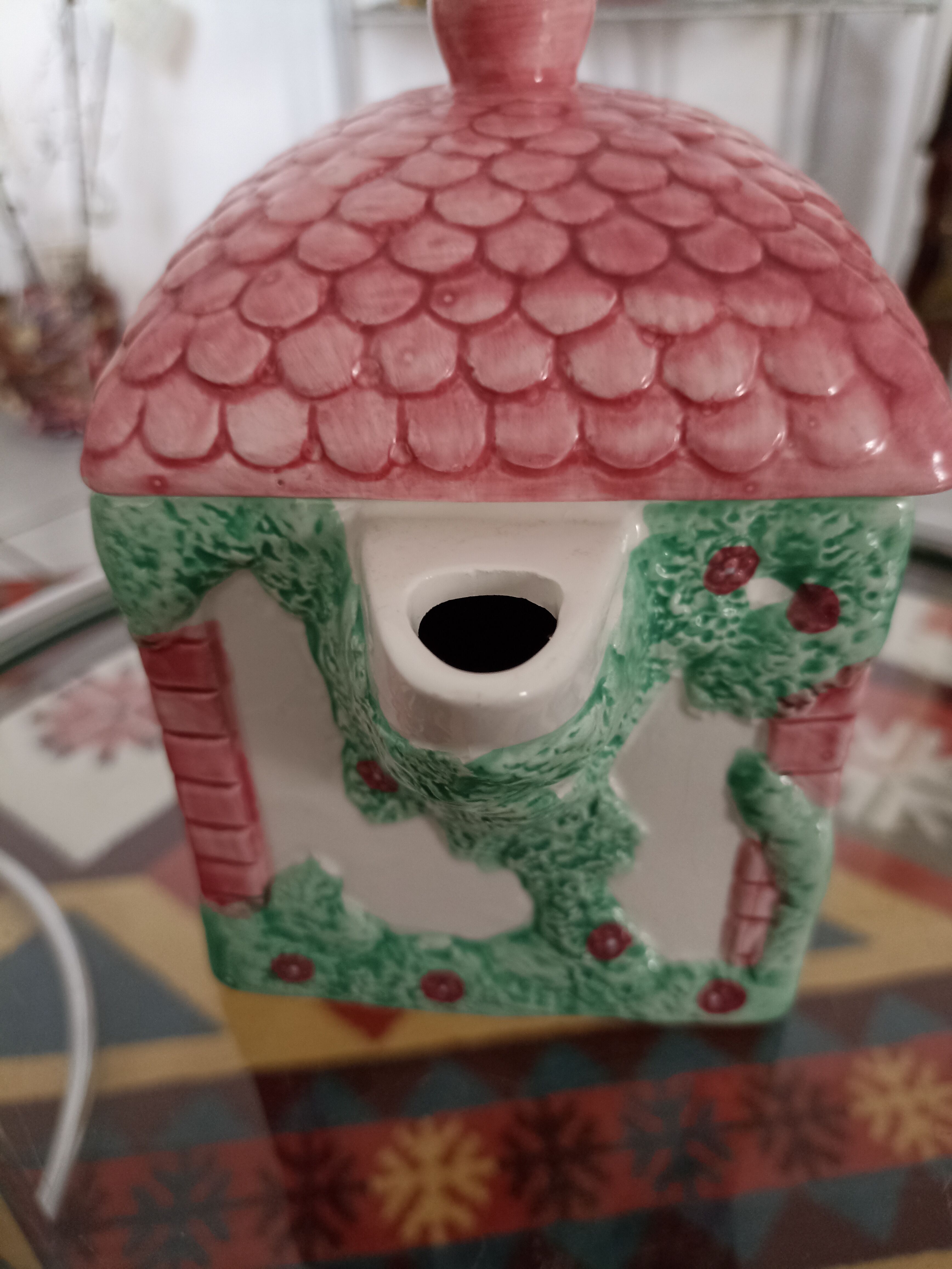 Vintage English cottage teapot