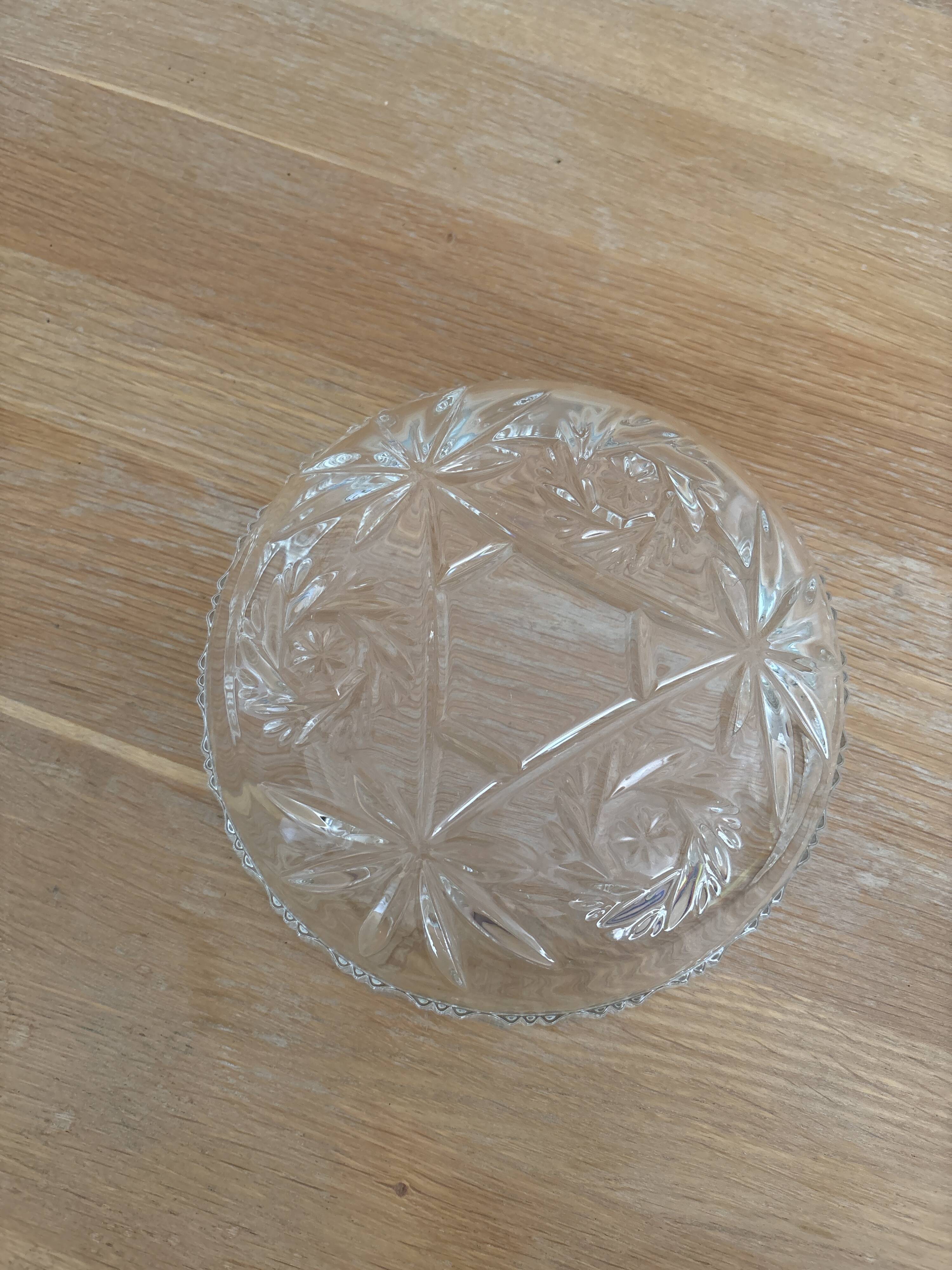 Crystal salad bowl