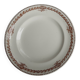 Set of 6 vintage flat plates, 23 cm, Longwy brand, Mireille pattern.