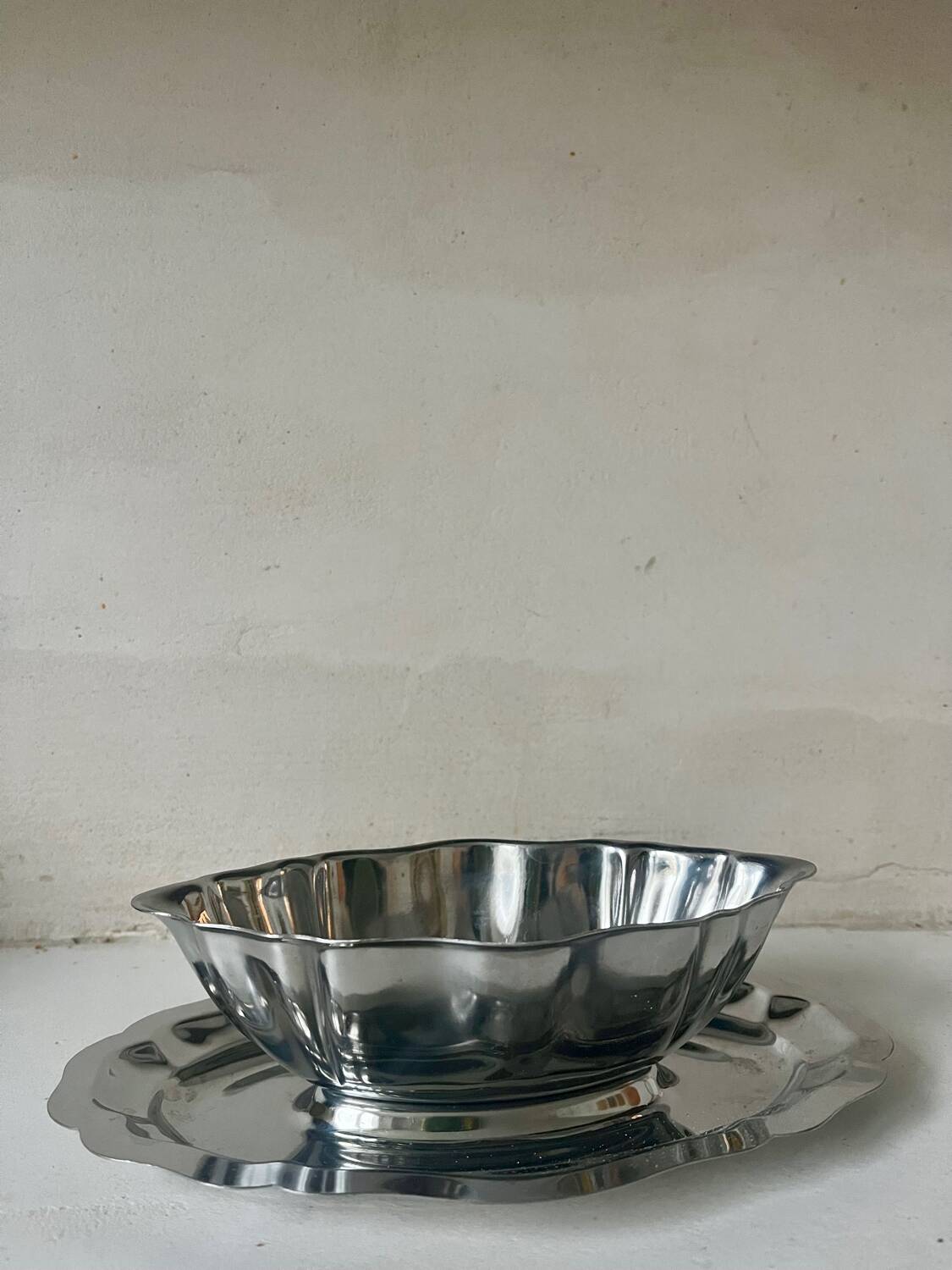 Stainless steel sauce boat, 1970