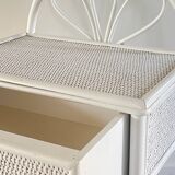 Pair of Vintage Rattan Bedside Tables