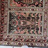 Vintage 1950s Persian Qum silk rug 72cm x 140cm