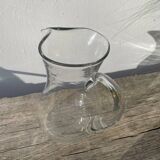Clear Murano glass pitcher, 1960