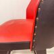 Bright red vintage cocktail chair 50s-60s