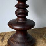 Wooden and ostrich egg lamp base