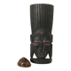 African wooden mask statuette