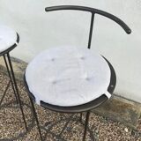 Pair of metal stools
