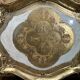 Old florentine tray painted wood, gilded, vintage 60,70
