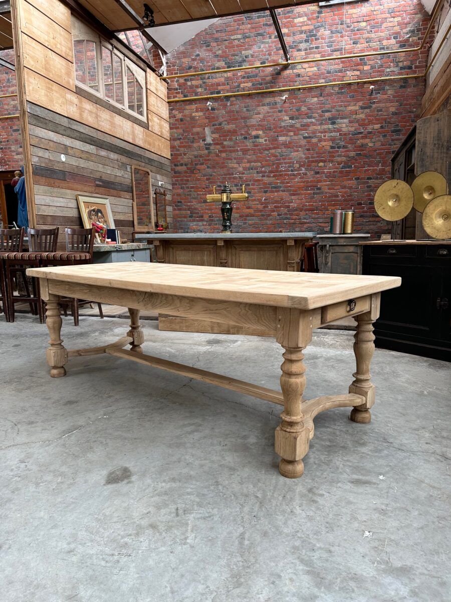 Solid oak table from the 1960s.