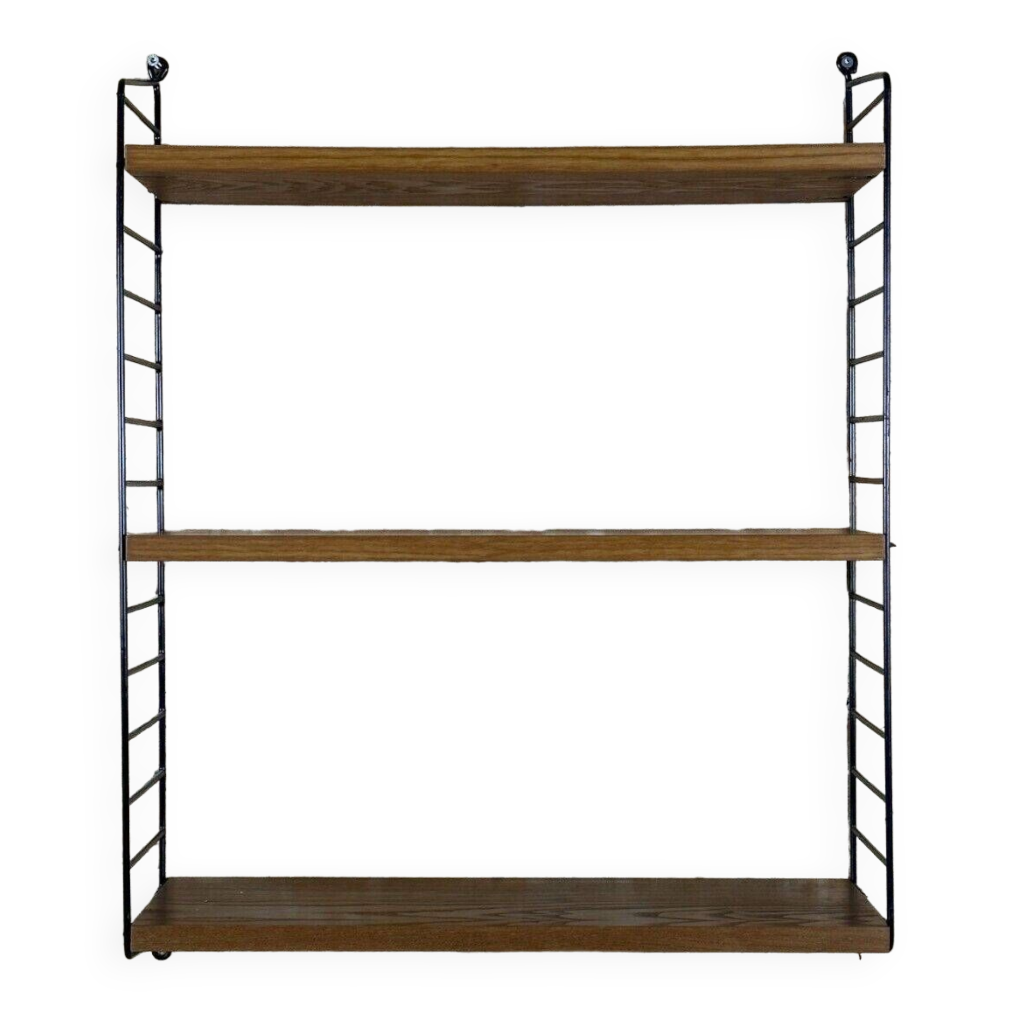 60s-70s Oak String Shelf Module by Kajsa & Nils “Nisse” Strinning Sweden
