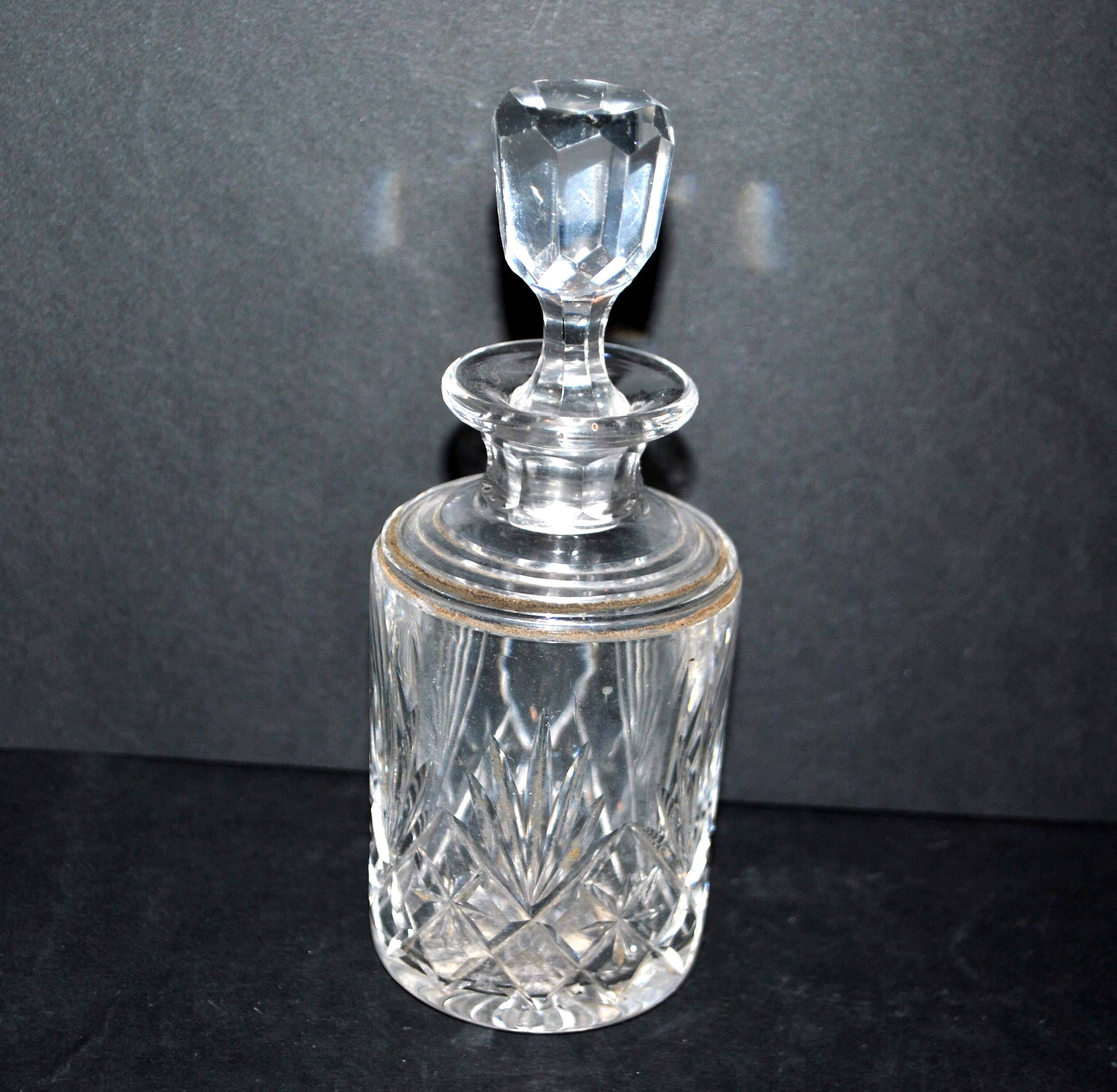 Carafe - Saint-Louis crystal toilet bottle, cut Massenet model