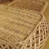 Pair of wicker baskets
