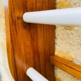 Vintage oak towel rack/wall-mounted bracket, circa 1970s