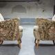 Pair of armchairs flower 50s